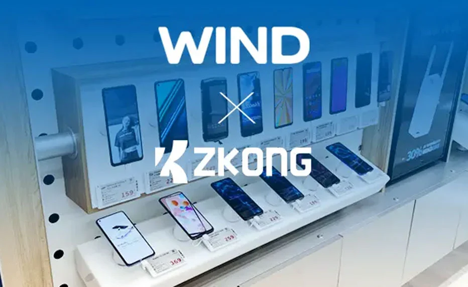 WIND construit un système de magasin intelligent avec ZKONG ESL